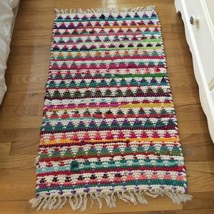 Urban outfitters colorful woven rug!